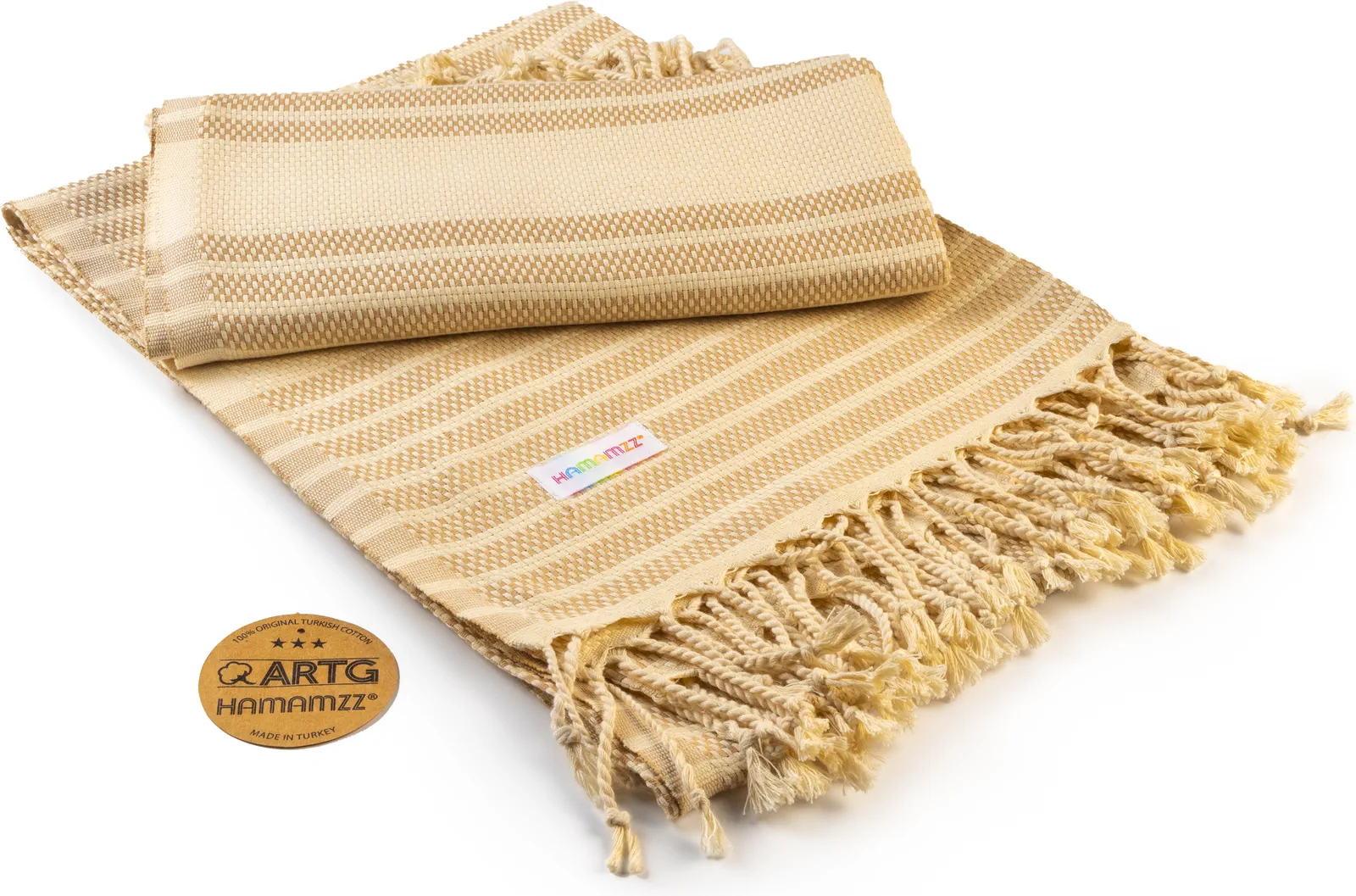 artg-ar055-hamamzz-original-bodrum-deluxe-towel-sand-front-1 ARTG Hamamzz® Original Bodrum DeLuxe Towel