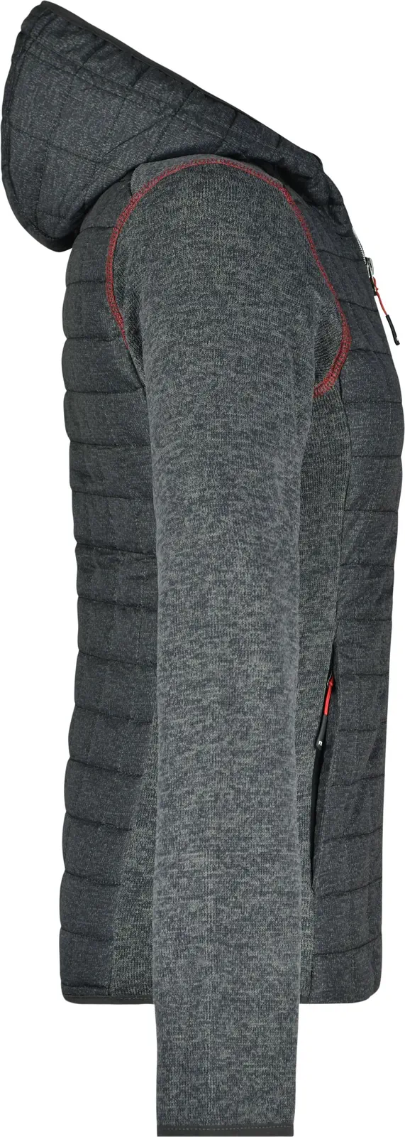 James & Nicholson Ladies Knitted Hybrid Jacket