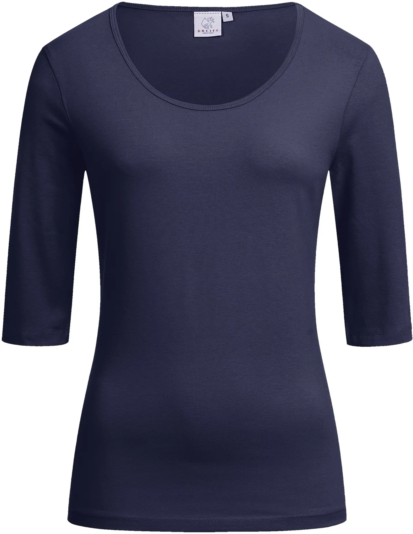 greiff-6680-d-shirt-rundhals-12-rf_1405_marine-front-2 GREIFF Damen Shirt halbarm Regular Fit