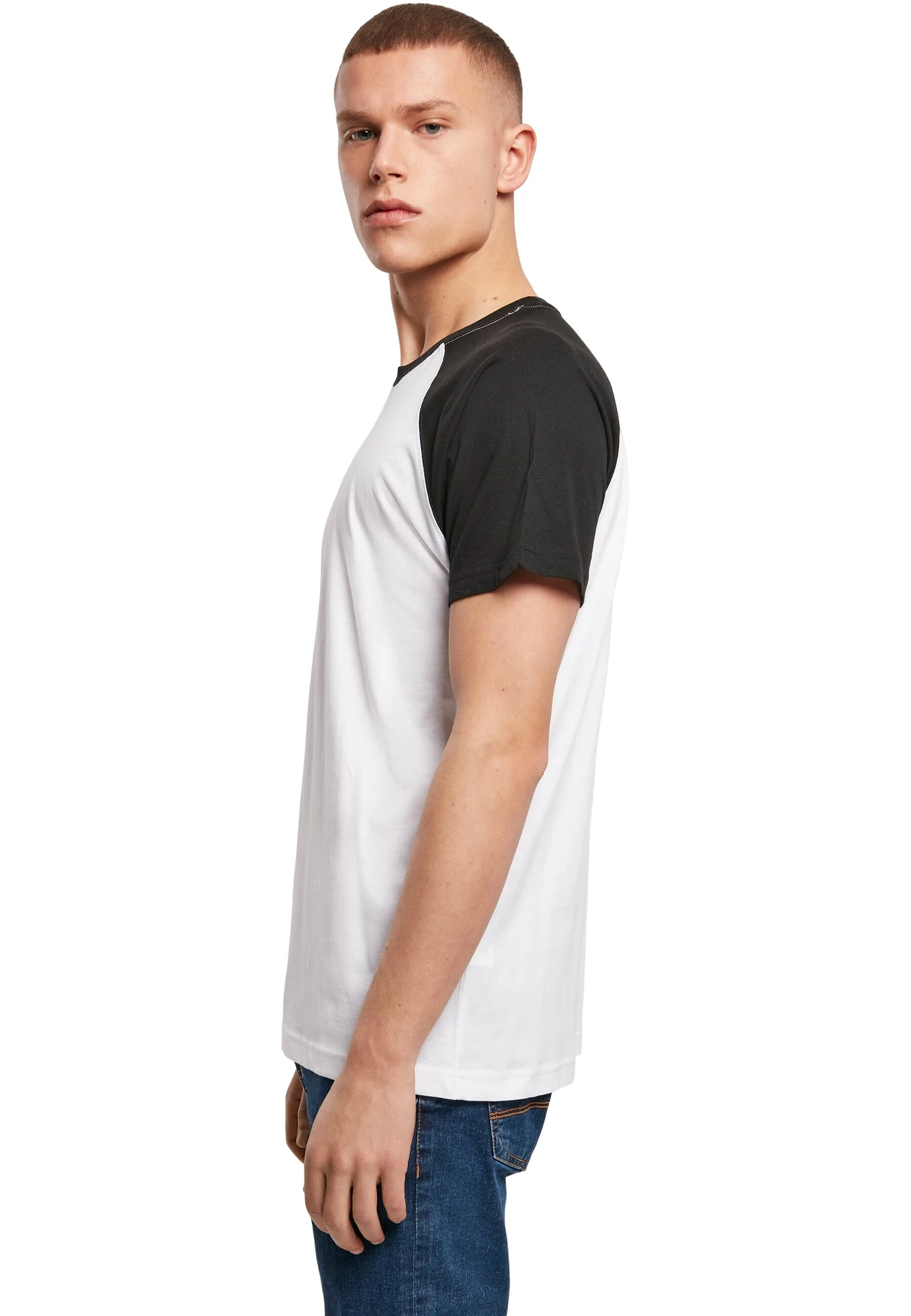 Build Your Brand Raglan Contrast Tee