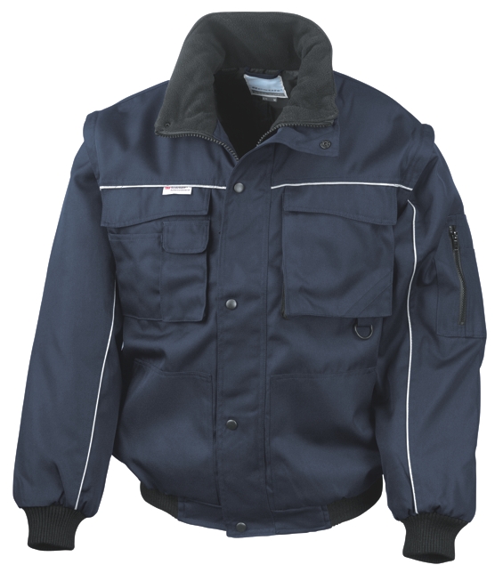 Result Zip Sleeve Heavy Duty Jacket Result Zip Sleeve Heavy Duty Jacket