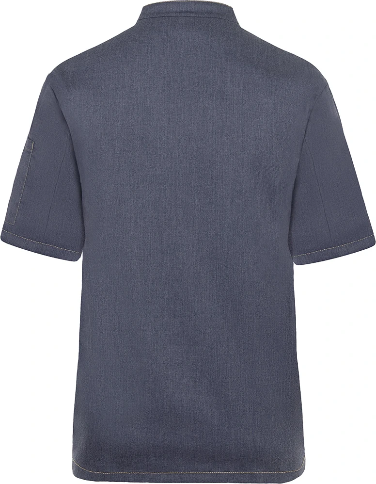 KARLOWSKY Kurzarm Kochjacke Jeans-Style