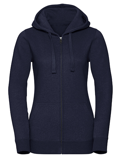 Russell Ladies` Authentic Melange Zipped Hood Sweat Russell Ladies` Authentic Melange Zipped Hood Sweat