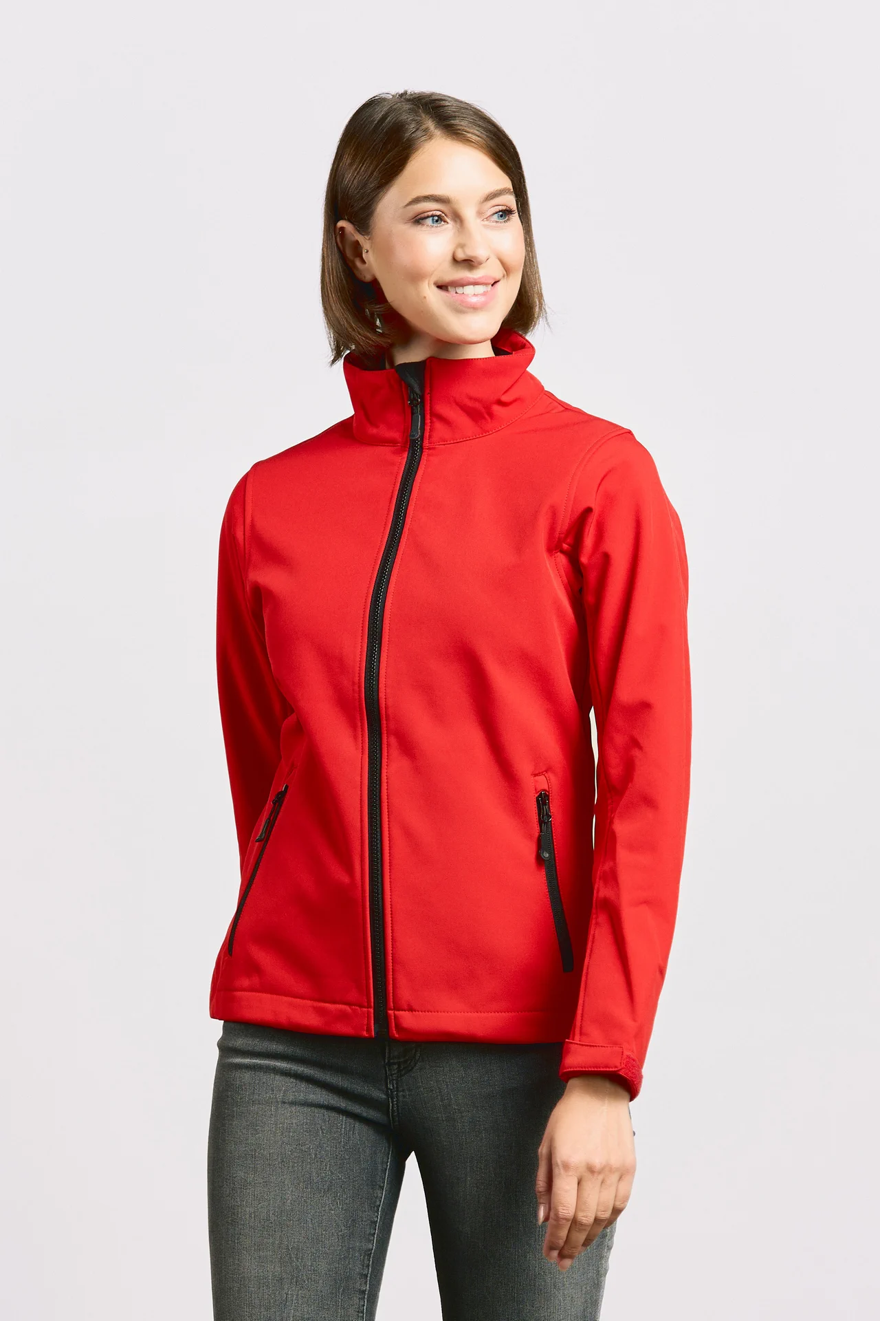 promodoro-7821-womens-softshell-jacket-firered-model-0 Promodoro Women's Softshell Jacket C+
