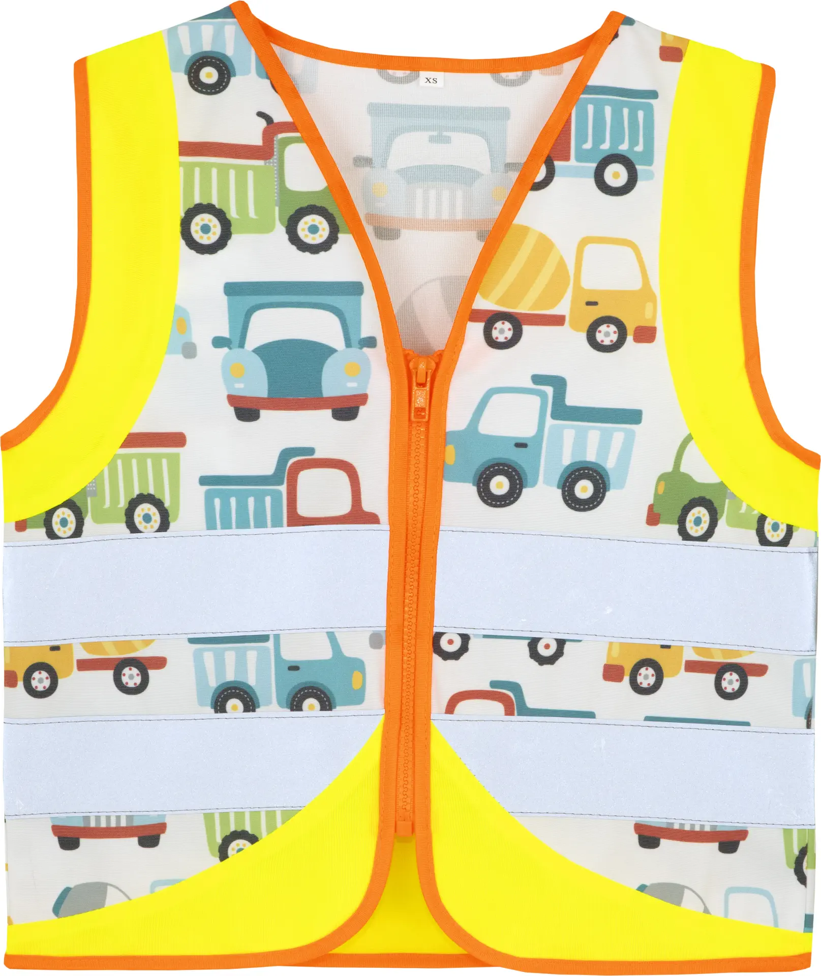 korntex-actveh-childrens-safety-vest-action-vehicle-fun-co2-neutral-constructionvehicles-front-2 Korntex Kinder Warnweste Action Line Vehicle