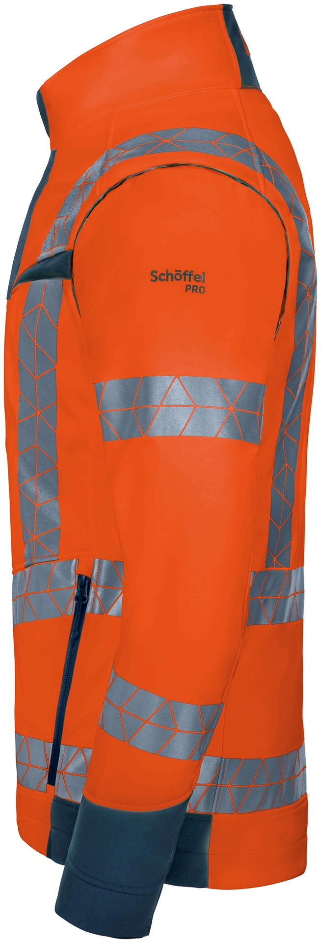Schöffel PRO 7728 LEUCHTKEGEL ZipOff Warnschutz Softshelljacke