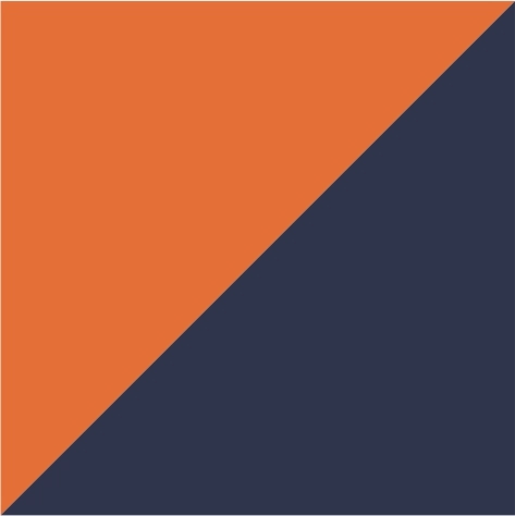 dark orange/navy