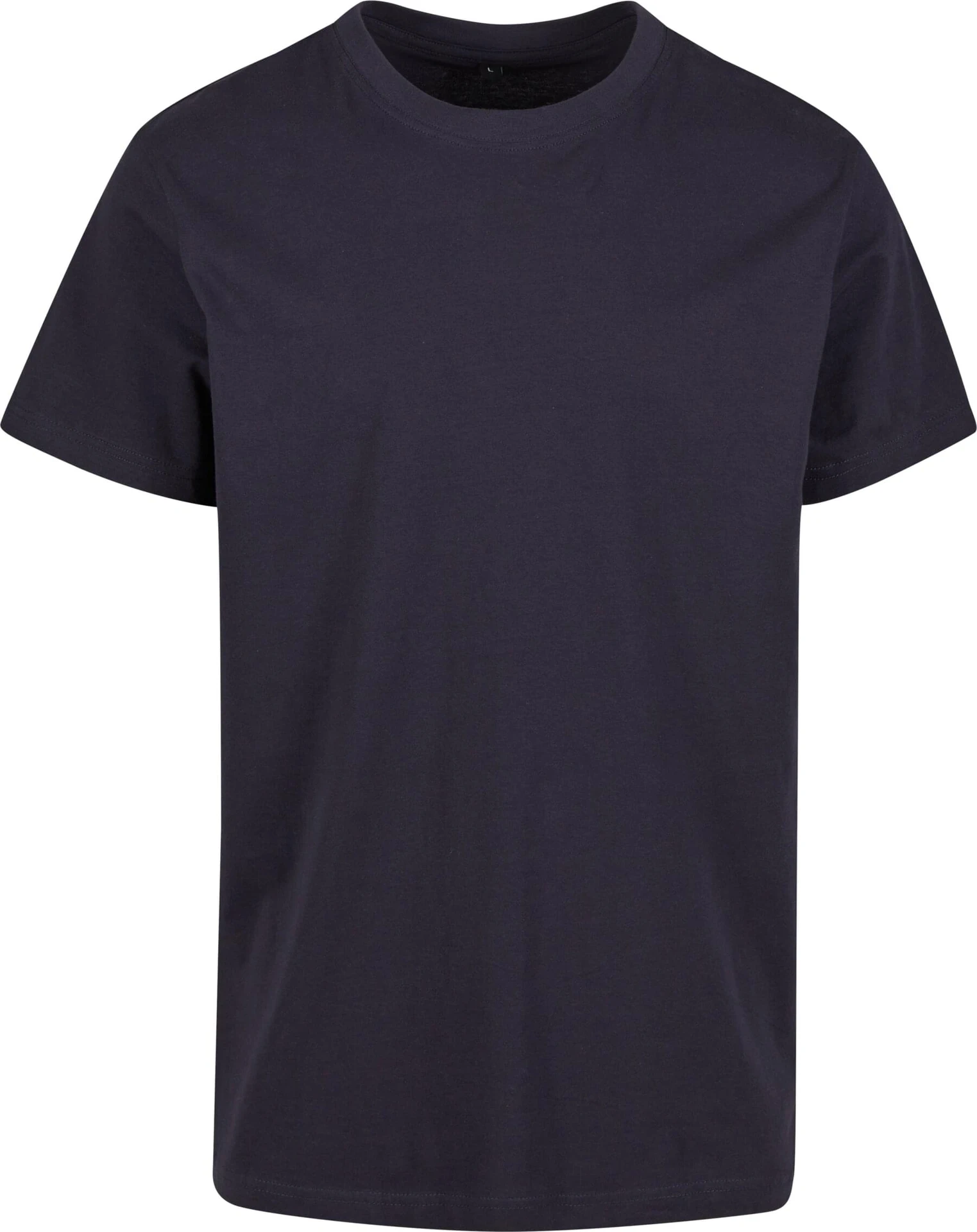BYB-BY004-t-shirt-round-neck-navy-front-4 Build Your Brand T-Shirt Round Neck