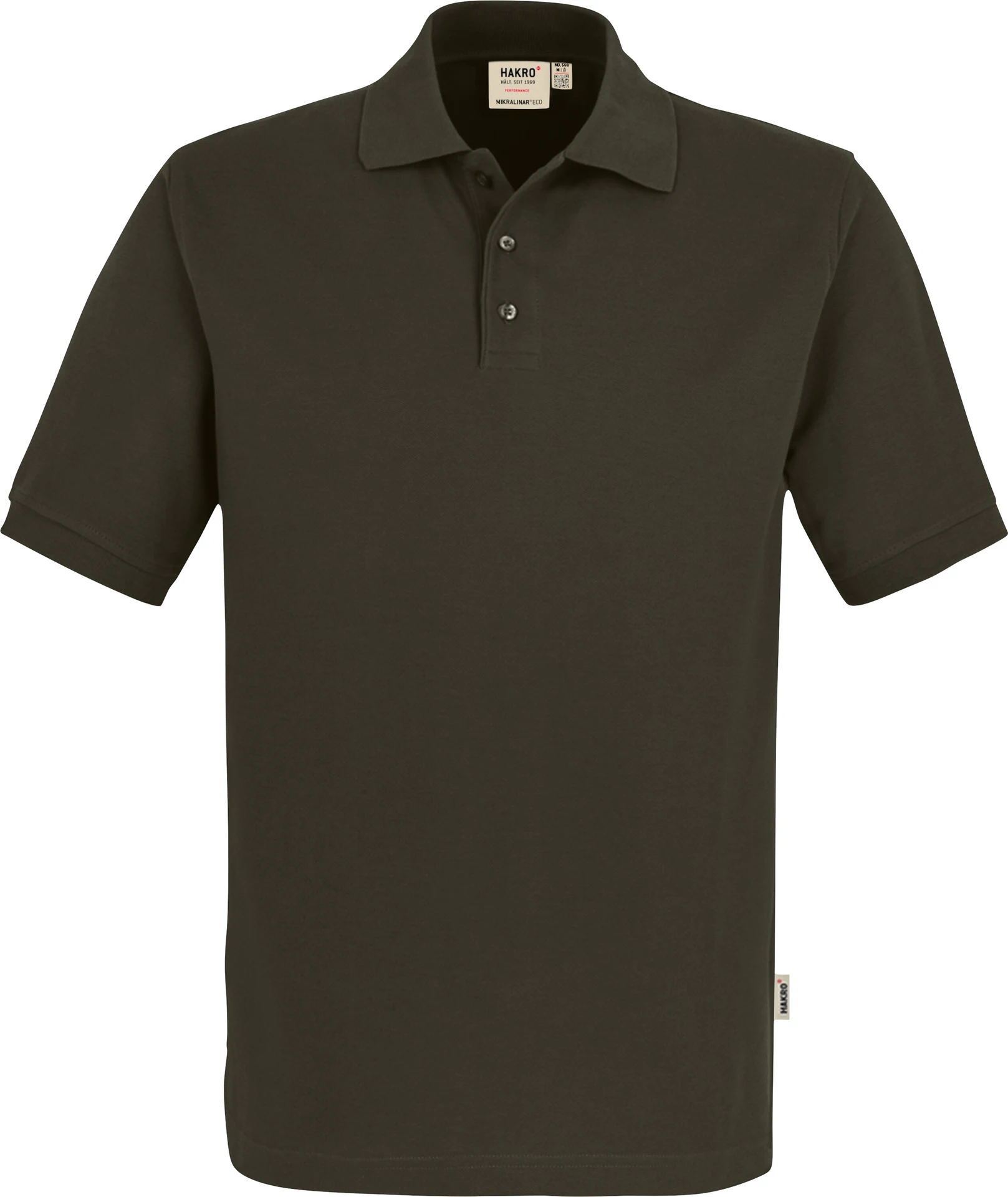 hakro-569-poloshirt-mikralinar-eco-olive-front-1 HAKRO Poloshirt 569 Mikralinar® ECO
