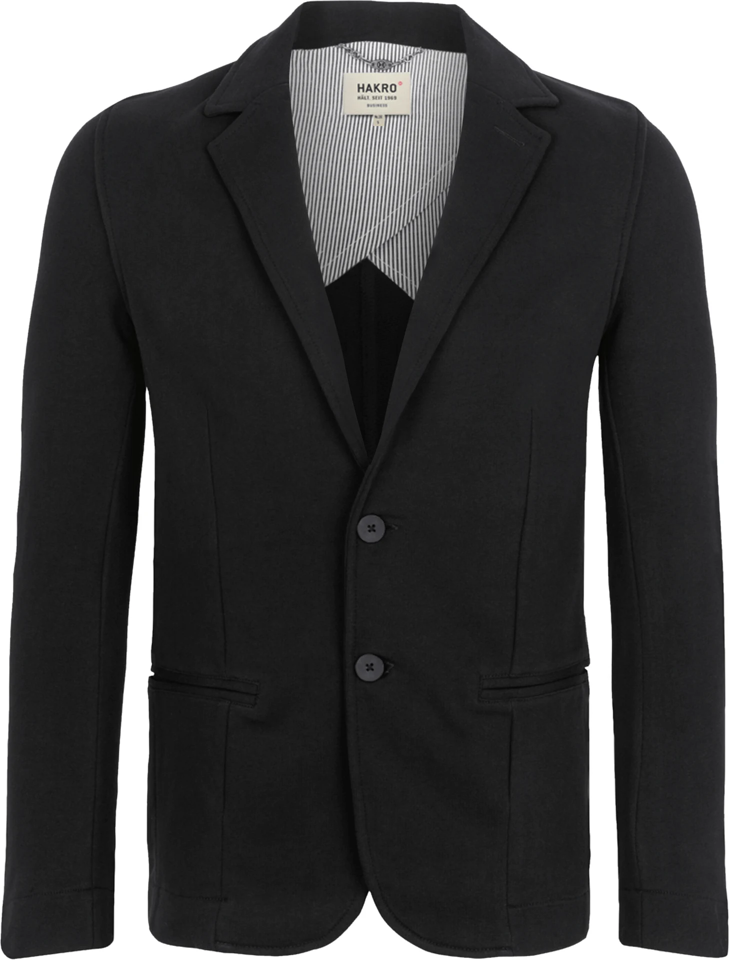 hakro-660-sweatblazer-premium-schwarz-front-1 HAKRO Sweatblazer 660 Premium