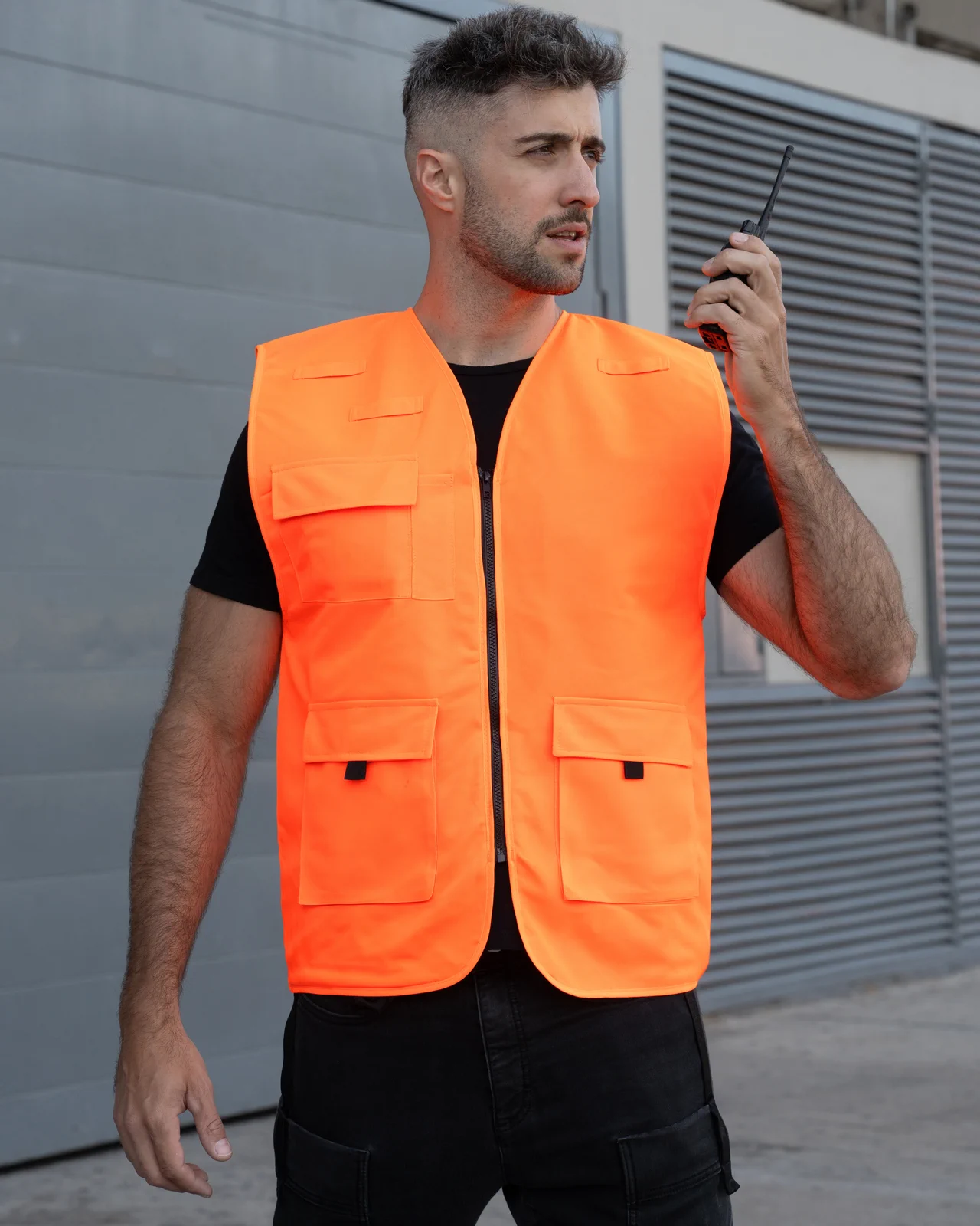 korntex-kxamf-padded-multifunctional-work-vest-kiel-co2-neutral-signalorange-model-0 Korntex Padded Multifunctional Work Vest Kiel CO² Neutral