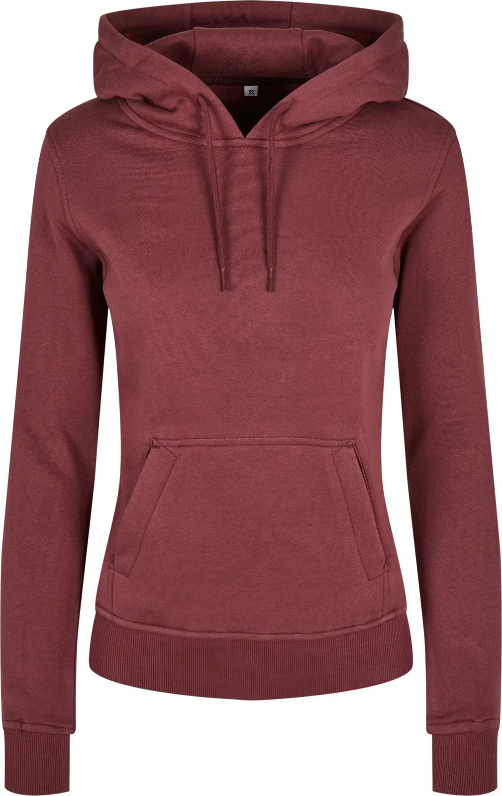 BYB-BY139-ladies-organic-hoody-cherry-front-4 Build Your Brand Ladies Organic Hoody