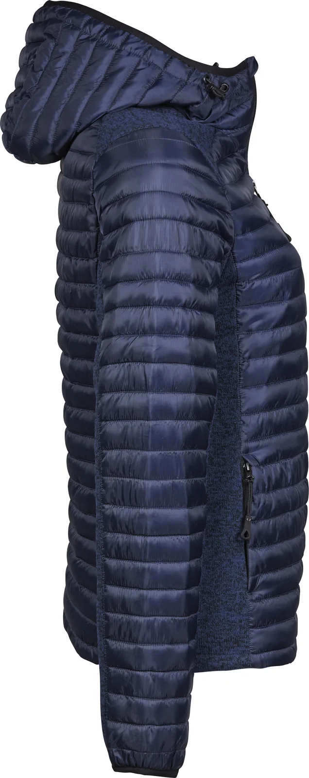 tee-jays-9611-womens-hooded-outdoor-crossover-jacket-navy-navymelange-right-4 Tee Jays Ladies` Hooded Outdoor Crossover Jacket