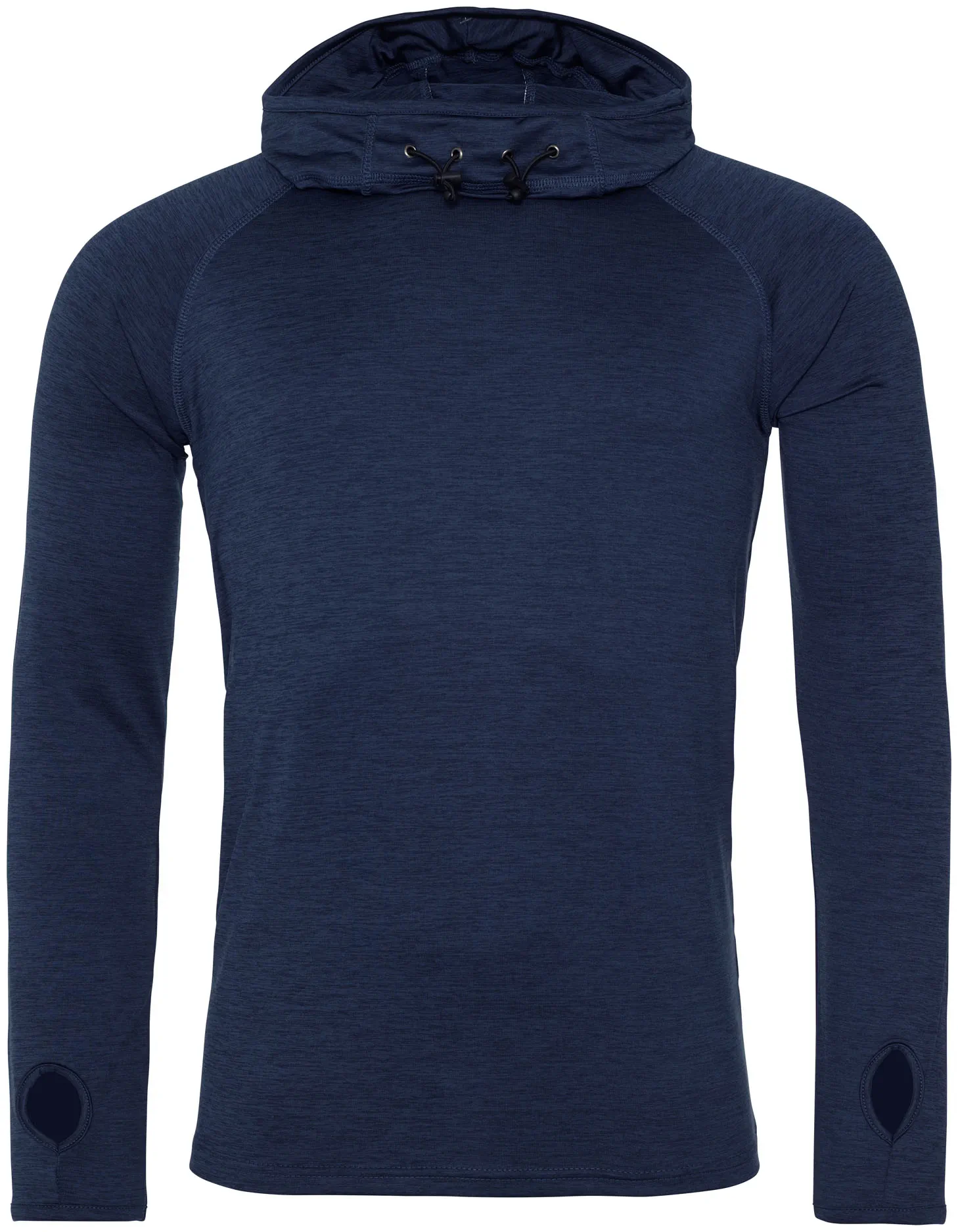 justcool-jc037-mens-cool-cowl-neck-top-navymelange-front-1 Just Cool Men's Cool Cowl Neck Top