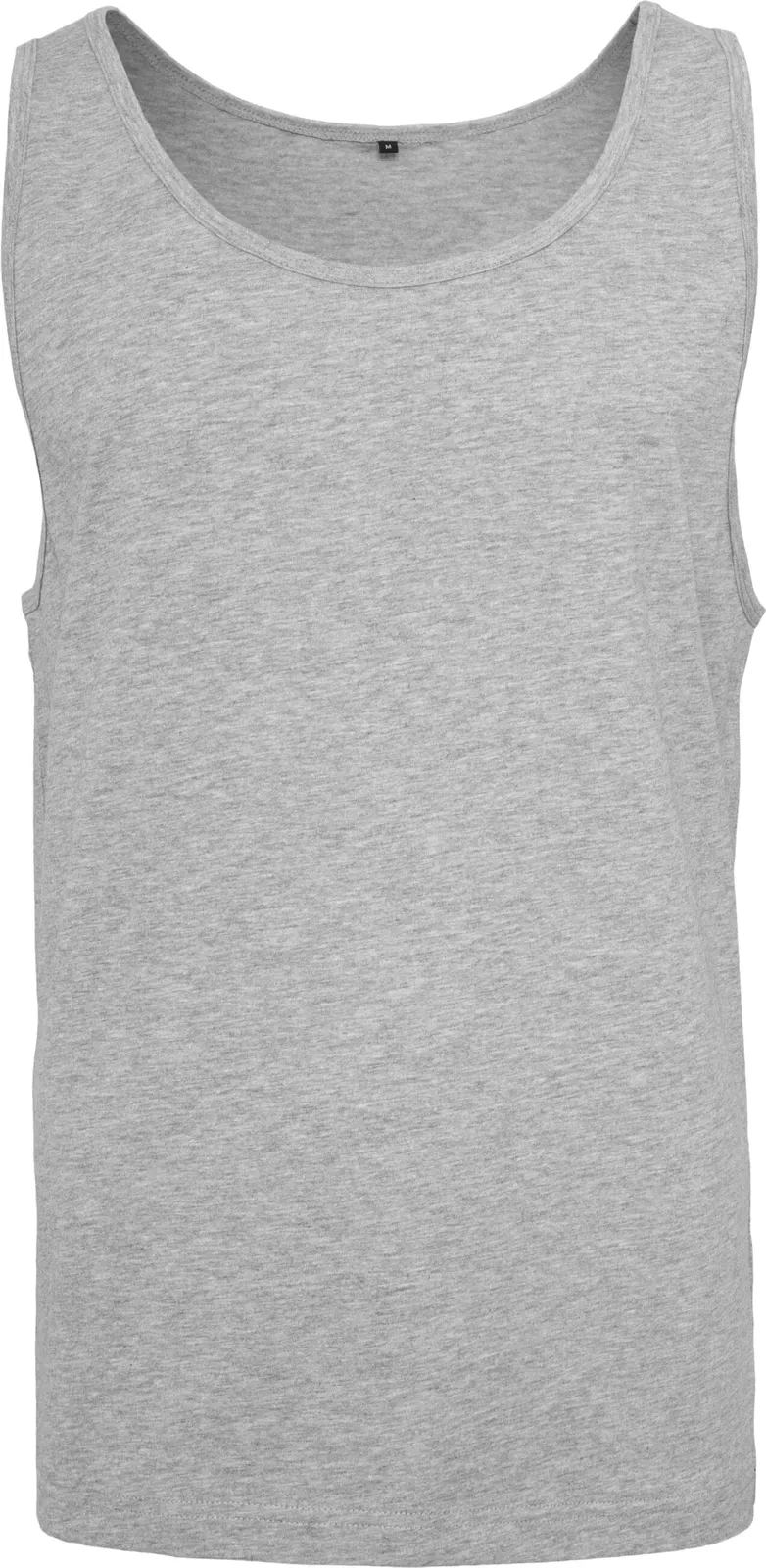 BYB-BY003-jersey-big-tank-heathergrey-front-4 Build Your Brand Jersey Big Tank