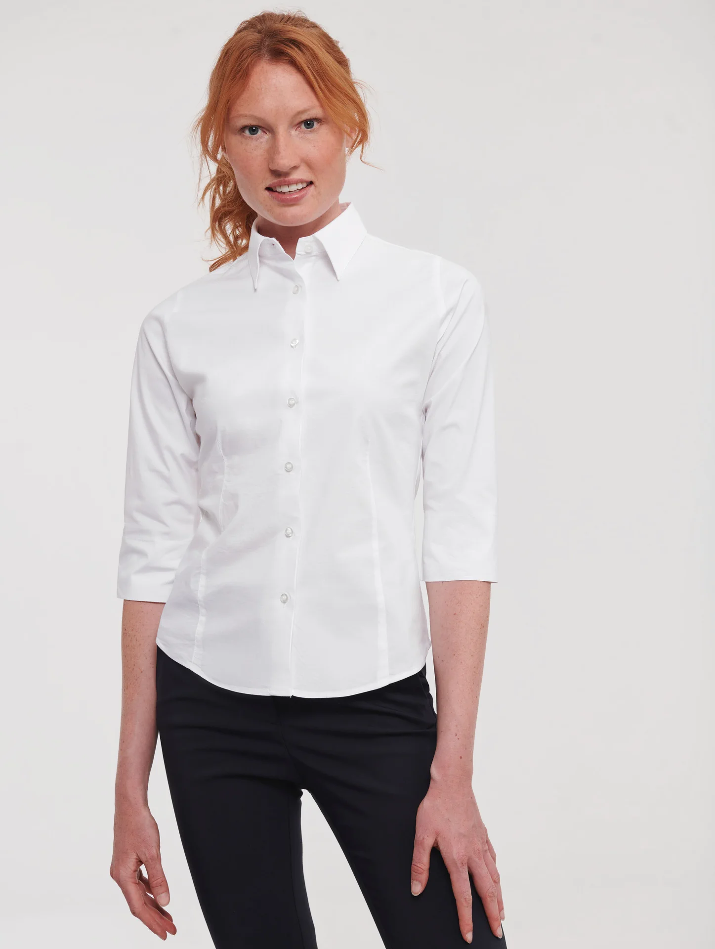 Russell Ladies Long Sleeve Easy Care Fitted Shirt