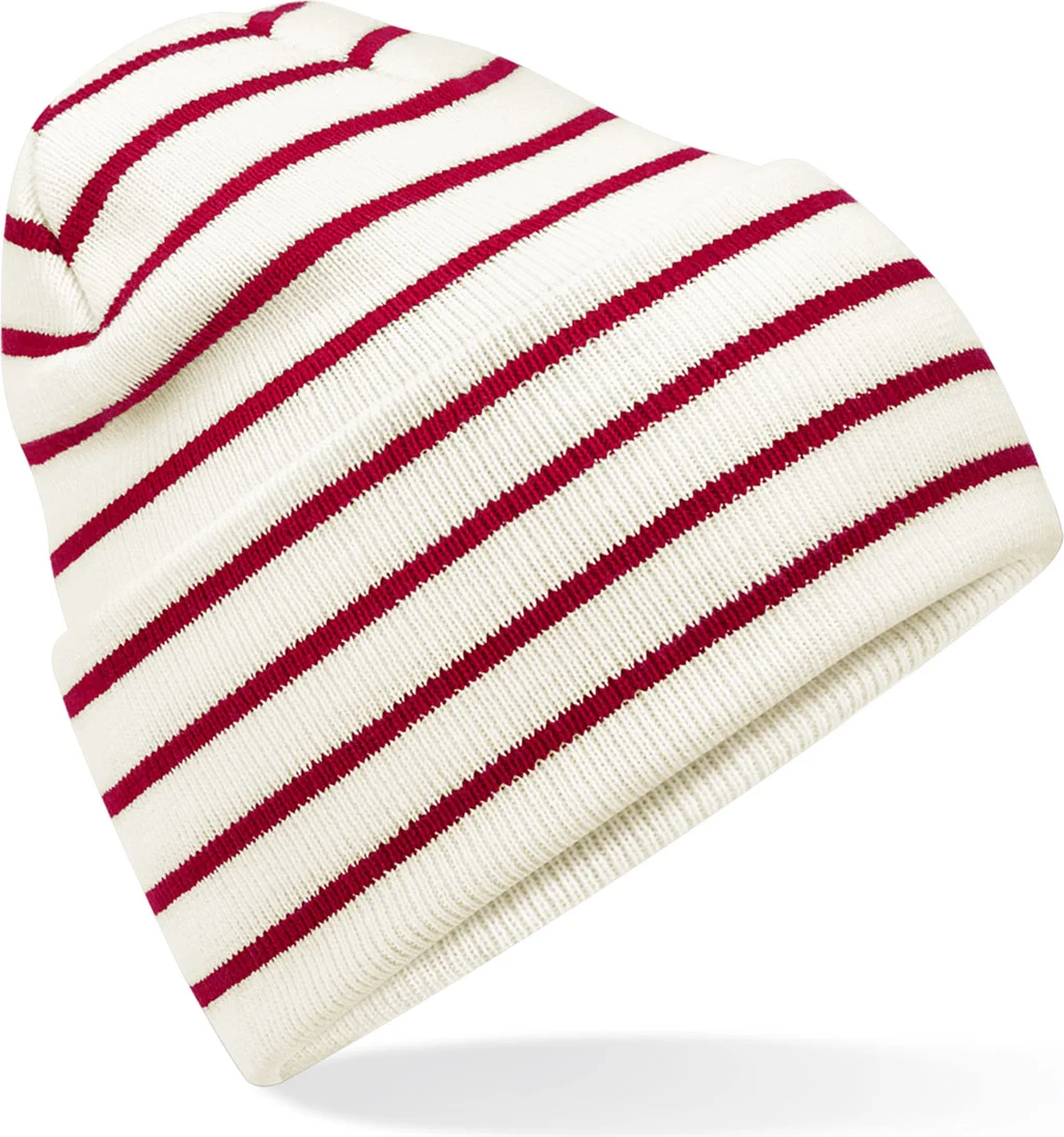 Beechfield Original Deep Cuffed Striped Beanie