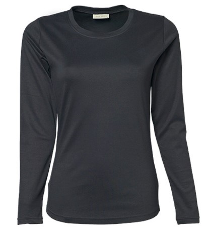 TEE JAYS Ladies Long Sleeve Interlock Tee TEE JAYS Ladies Long Sleeve Interlock Tee