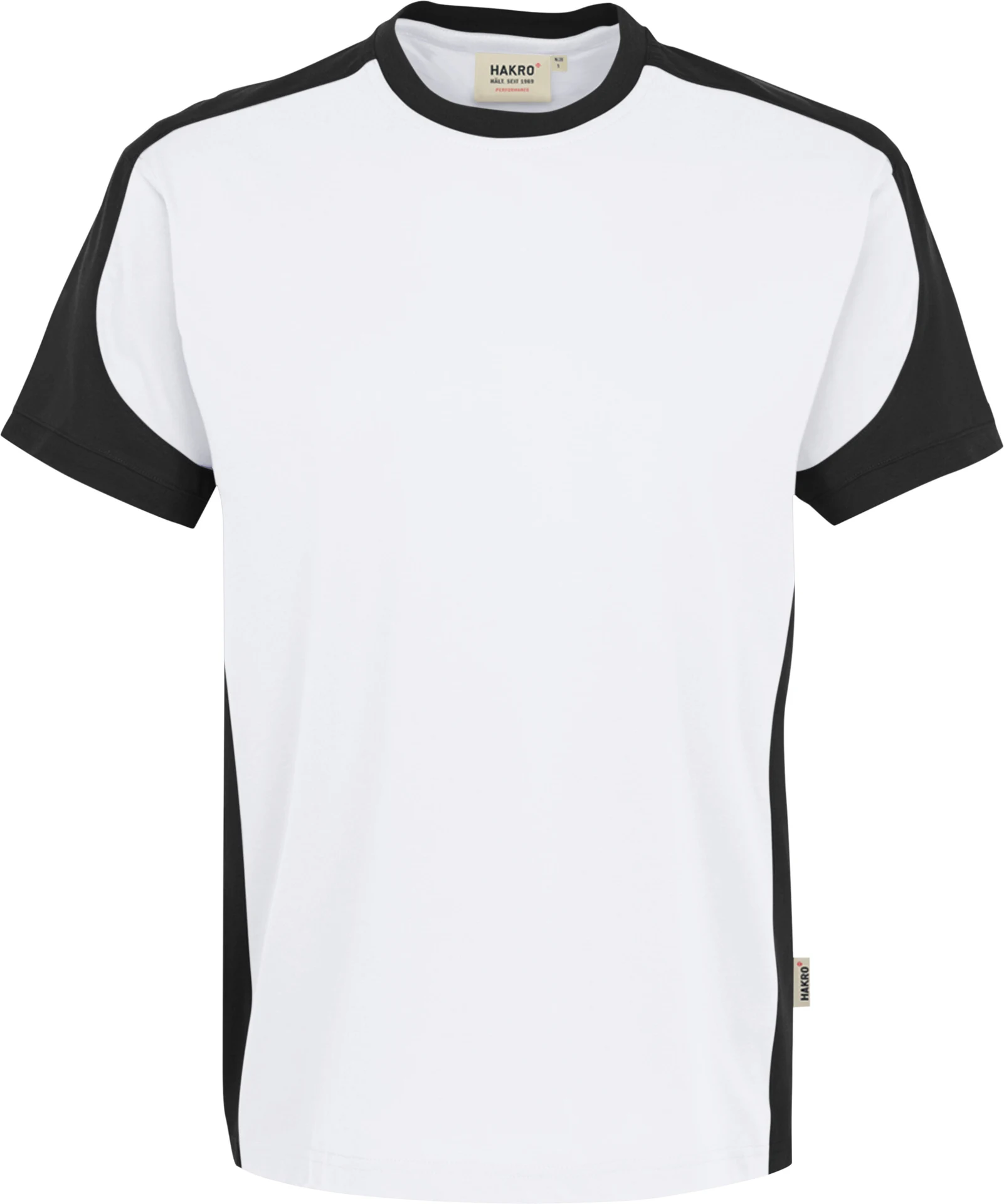 hakro-290-t-shirt-contrast-mikralinar-weiss-anthrazit-front-1 HAKRO T-Shirt-Contrast 290 Mikralinar®