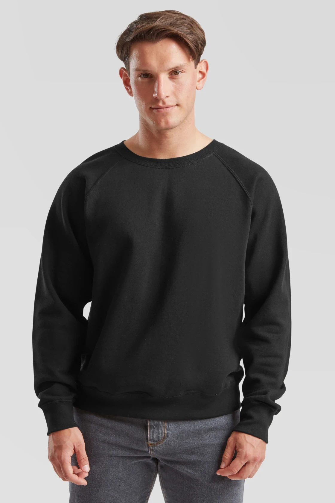 fruit-of-the-loom-62-216-0-classic-raglan-sweatshirt-black-model-0 F.O.L. Raglan Sweat