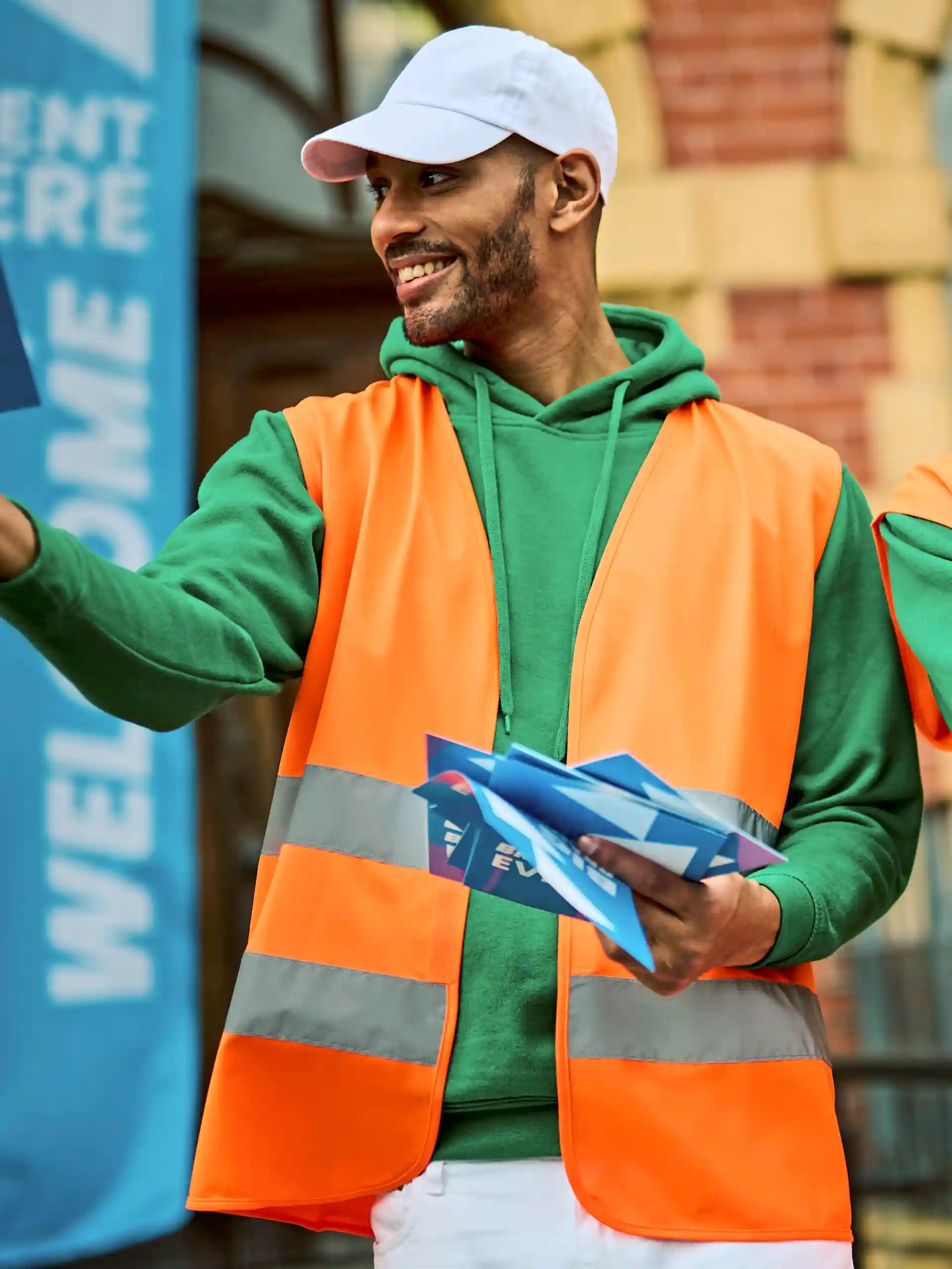 regatta-trs255-essential-hi-vis-easy-print-vest-signalorange-model-1 Regatta Essential Hi-Vis Easy Print Vest
