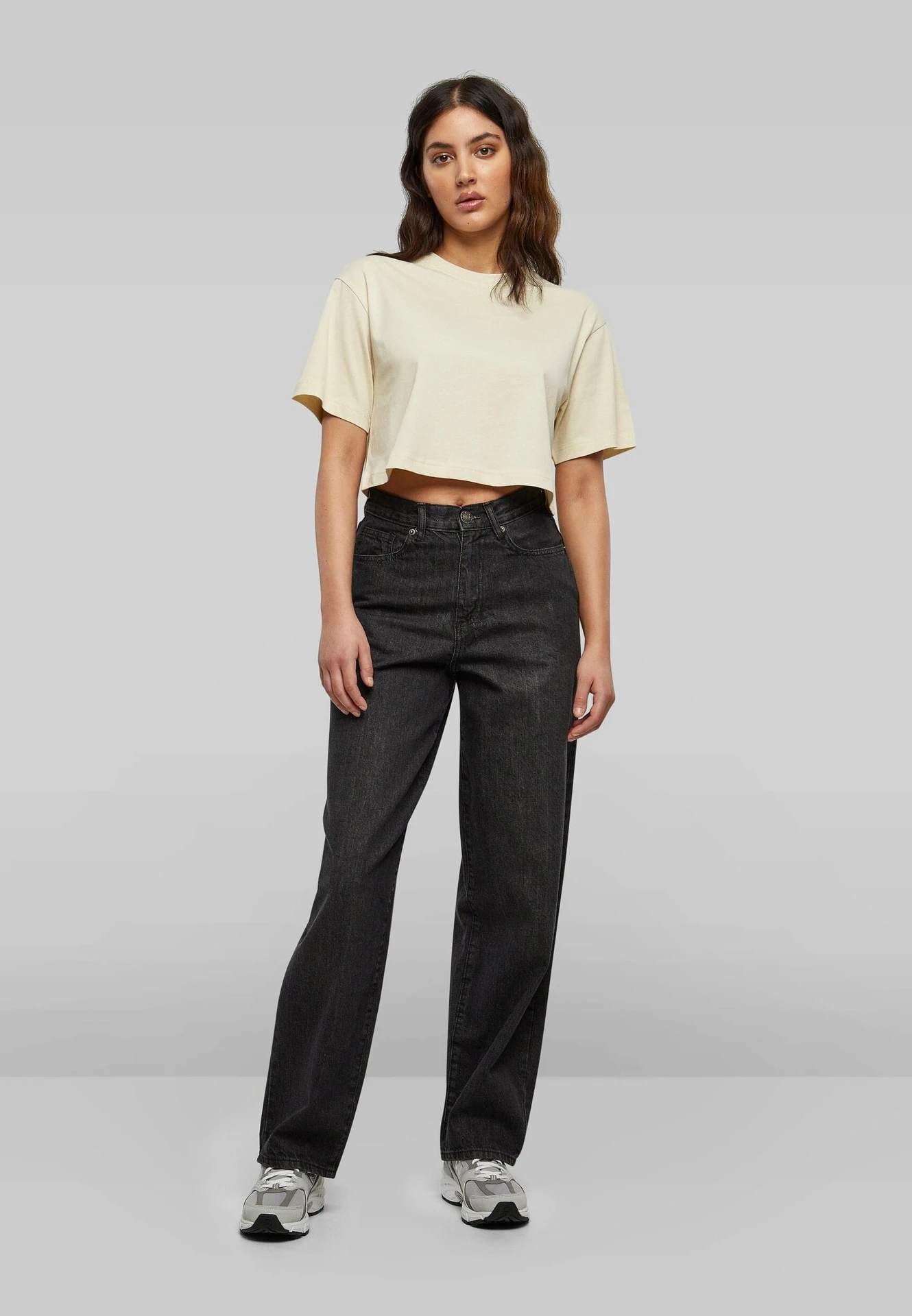 Build Your Brand Ladies Short Oversized Tee