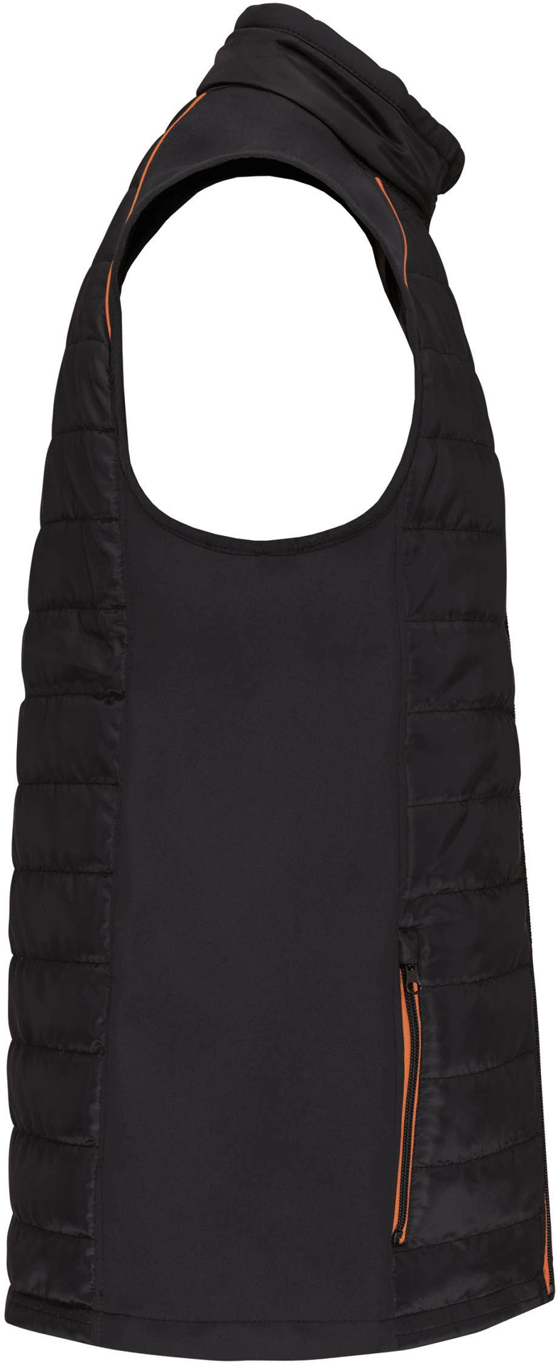 kariban-WK606-workwear-hybrid-bodywarmer-day-to-day-black-orange-right-5 Kariban Unisex Workwear Hybrid Bodywarmer "Day-to-Day"