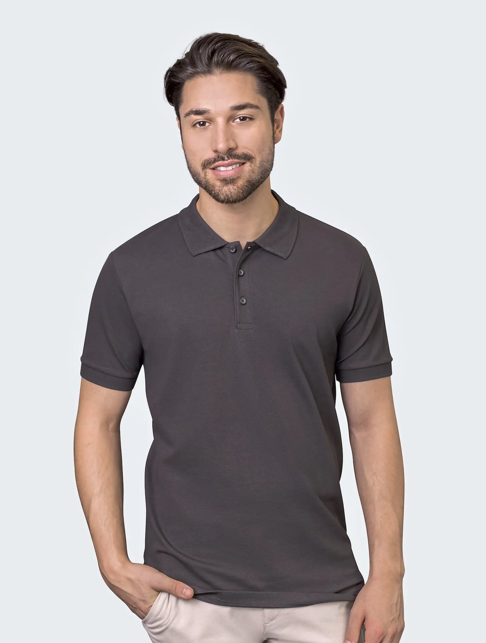 HRM Herren Luxury Stretch Polo