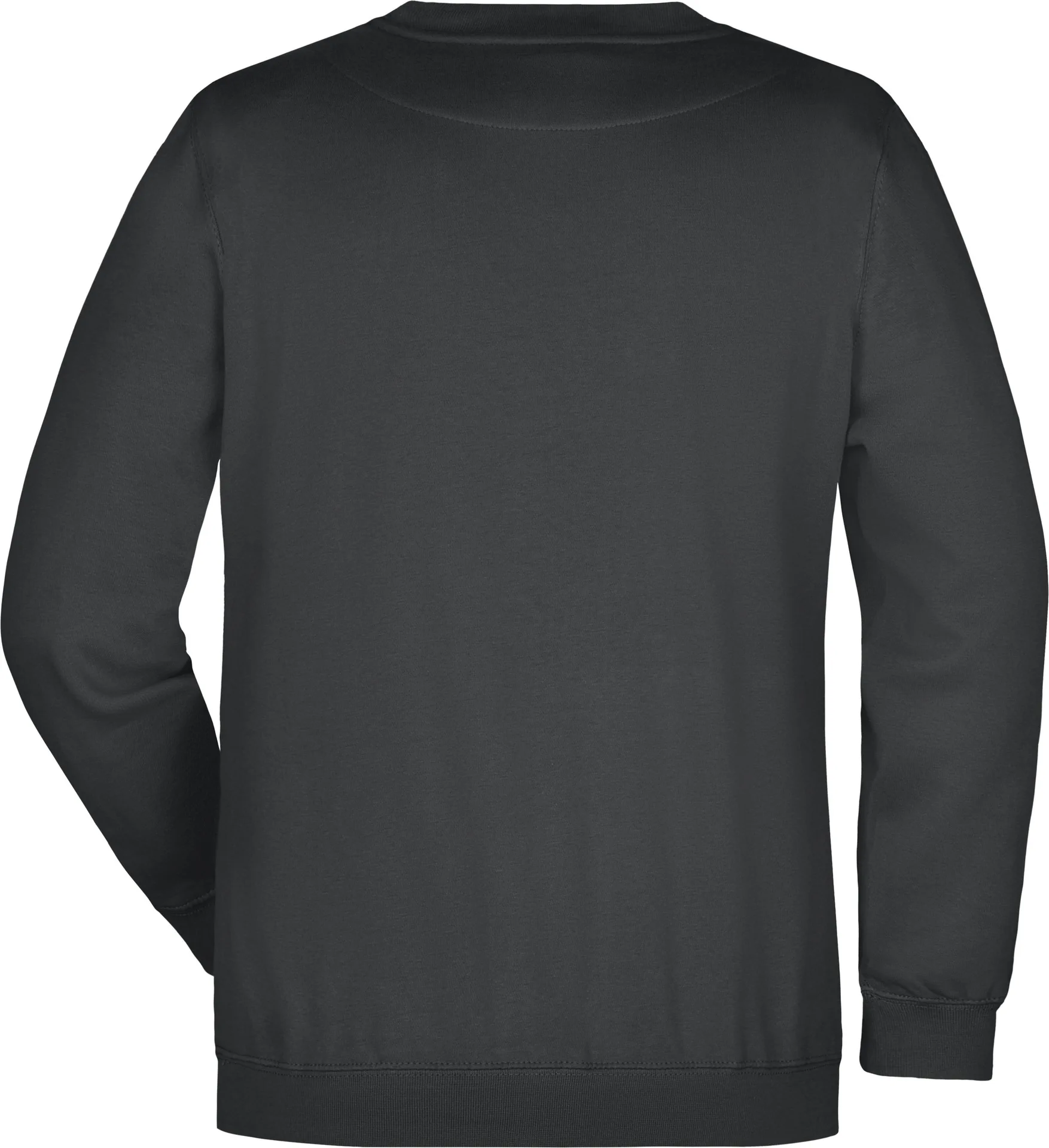 jn040-round-sweatshirt-heavy-graphite-back-5 James & Nicholson Round Sweat Heavy