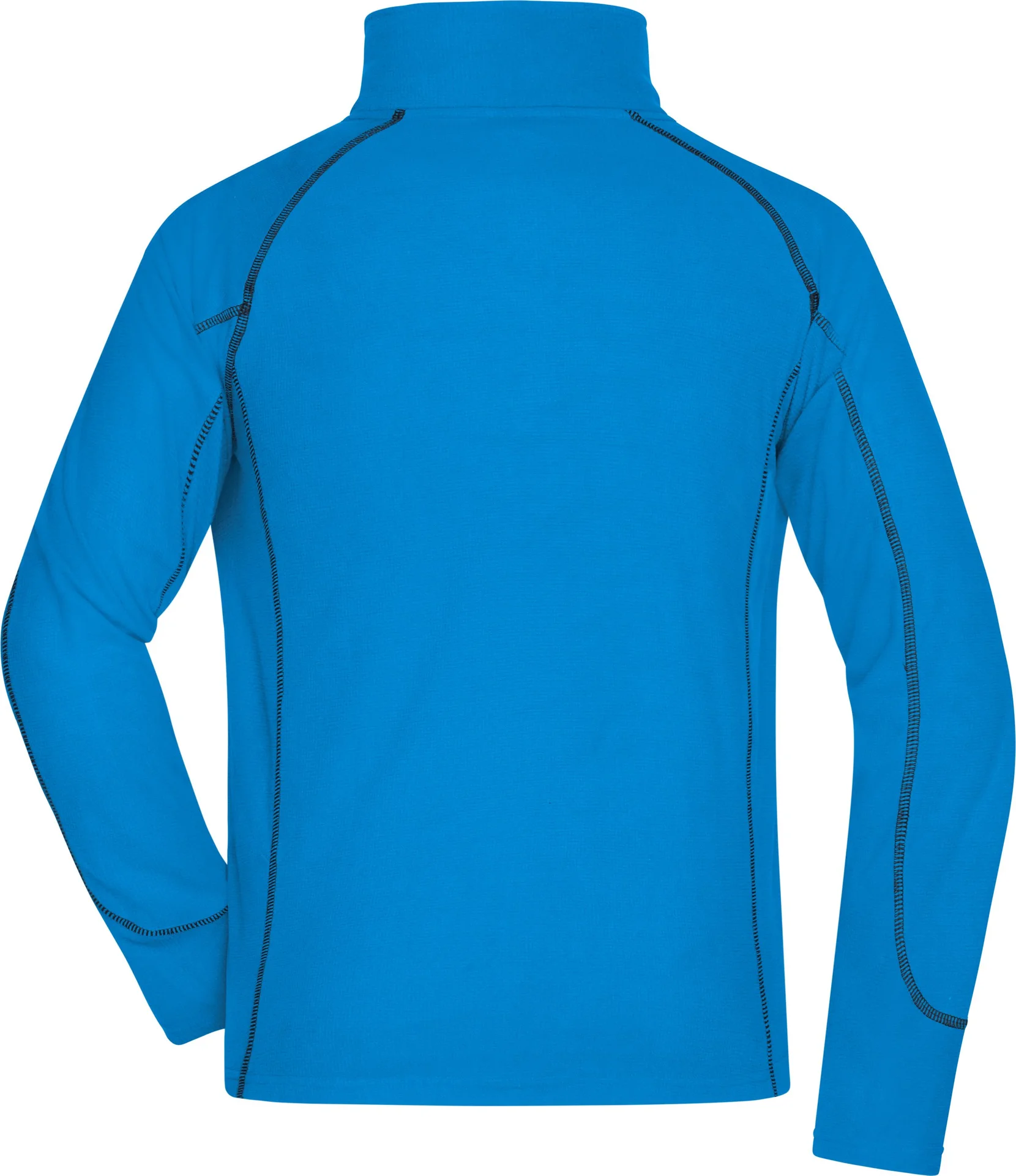 jn597-mens-structure-fleece-jacket-aqua-navy-back-5 James & Nicholson Men's Structure Fleece Jacket