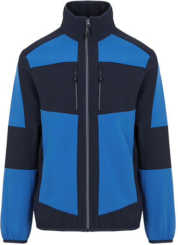 regatta-tra753-e-volve-unisex-2-layer-softshell-jacket-strong-blue-navy-front-1 Regatta E-volve Unisex 2-Layer Softshell Jacket