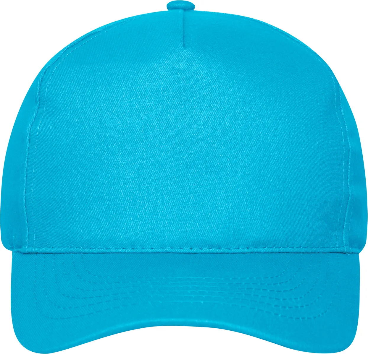 daiber-mb6237-5-panel-cap-bio-cotton-turquoise-front-3 daiber 5-Panel Cap Bio Cotton