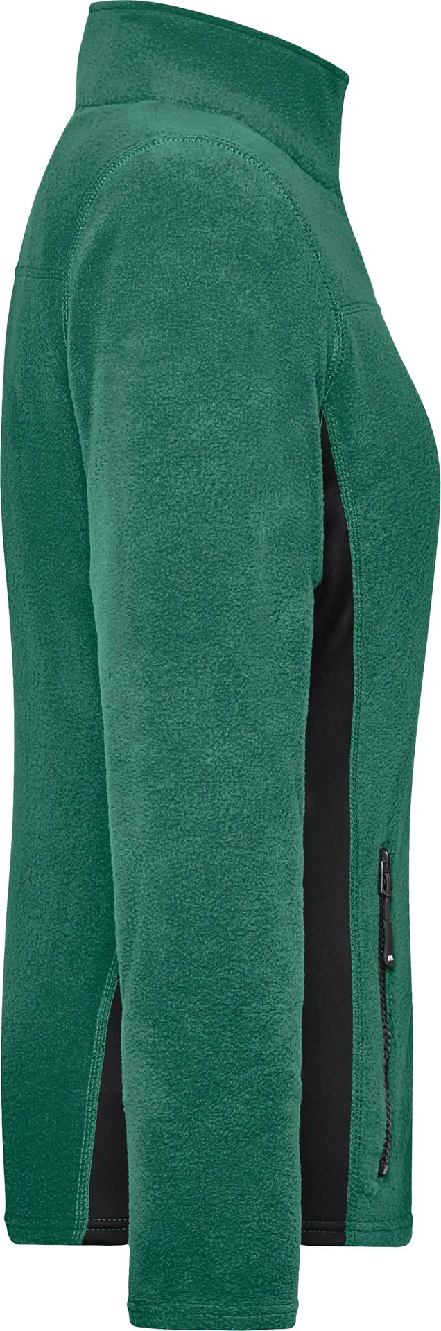 jn841-ladies-workwear-fleece-jacket-darkgreen-black-right-6 James & Nicholson Ladies Workwear Fleece Jacket -Strong-