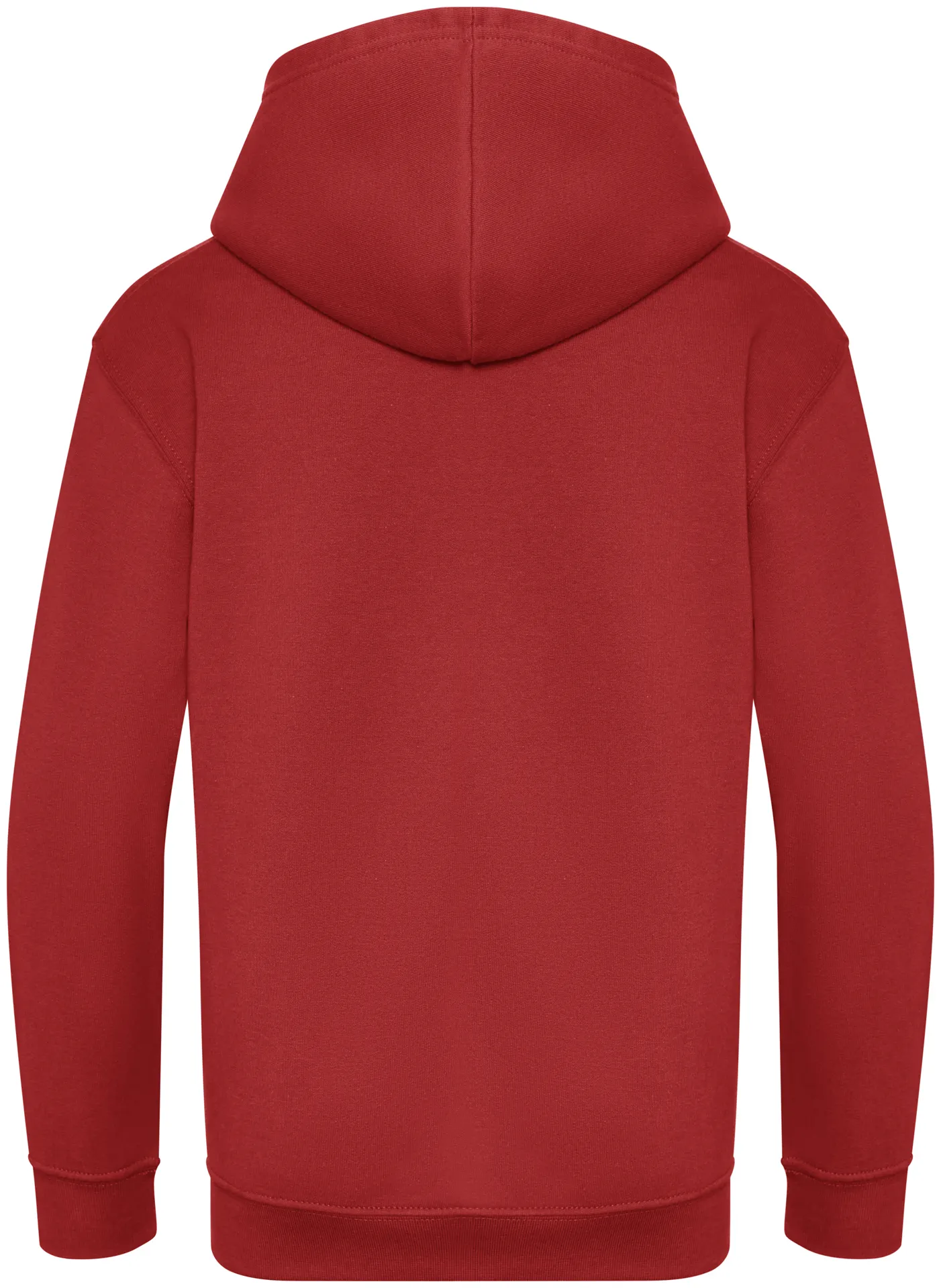justhoods-jh201j-kids-organic-hoodie-firered-back-3 Just Hoods Kids Organic Hoodie