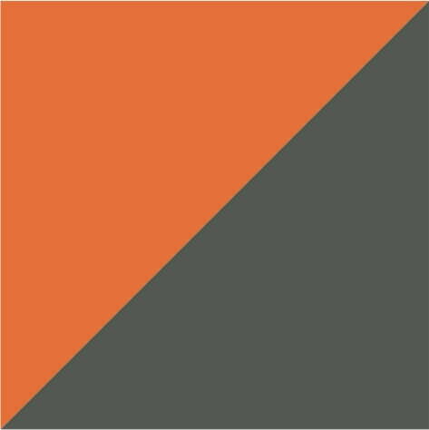 dark orange/iron grey