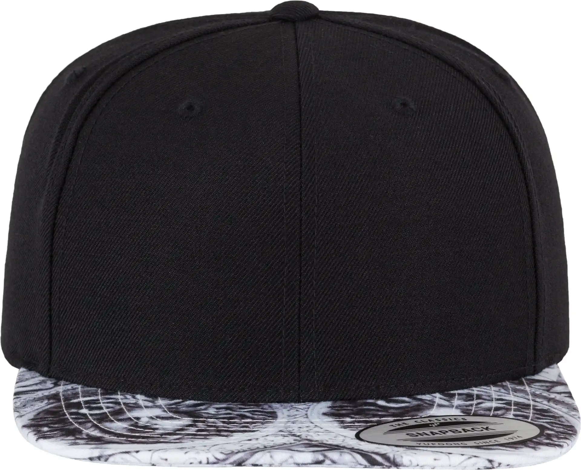 flexfit-6089sk-sun-king-snapback-black-white-front-2 FLEXFIT Sun King Snapback