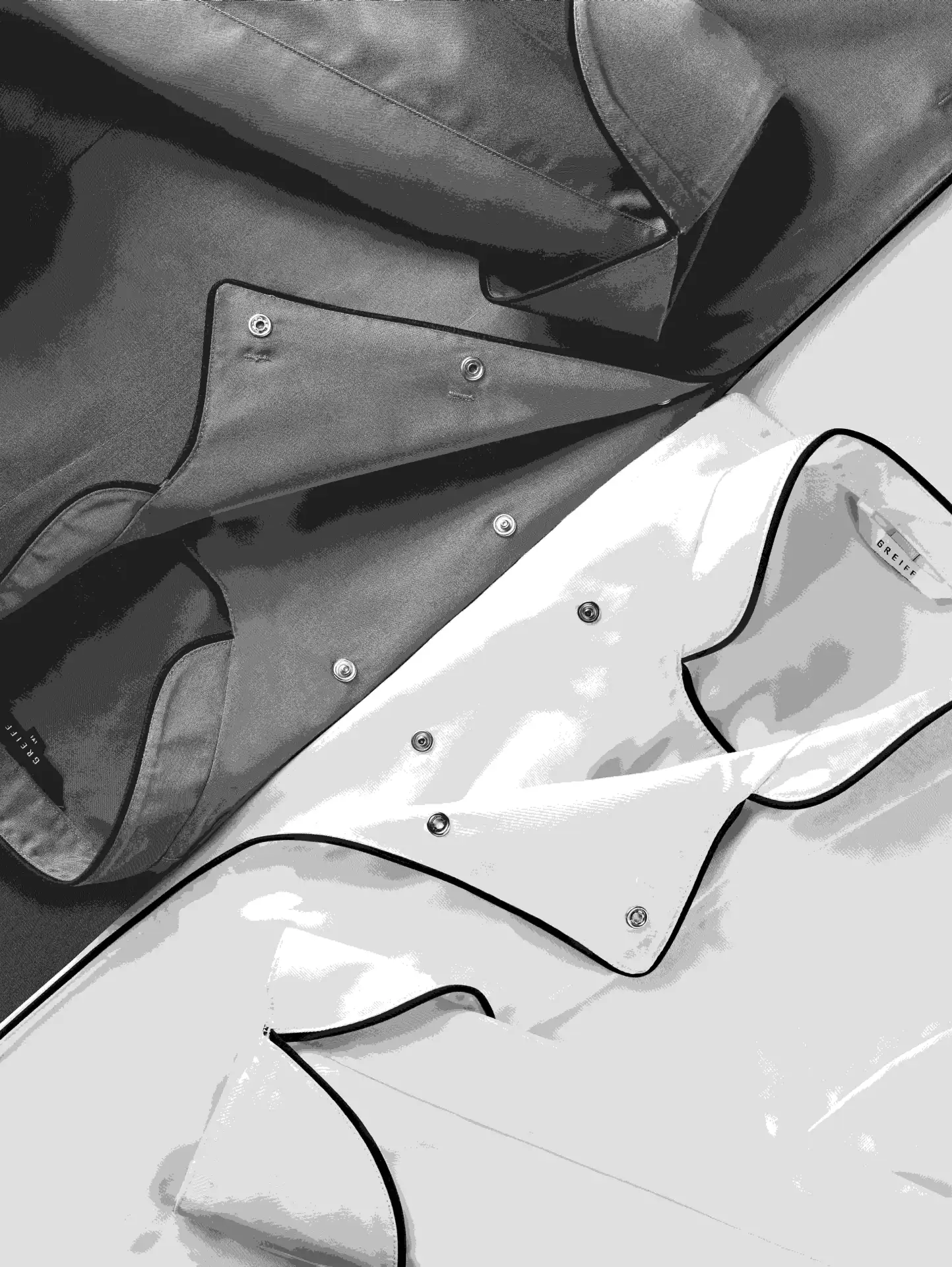 GREIFF Kochjacke mit Paspelierung Regular Fit