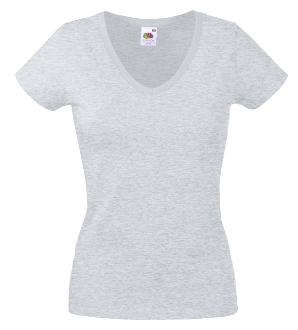 F.O.L. Lady-Fit Valueweight V-Neck T