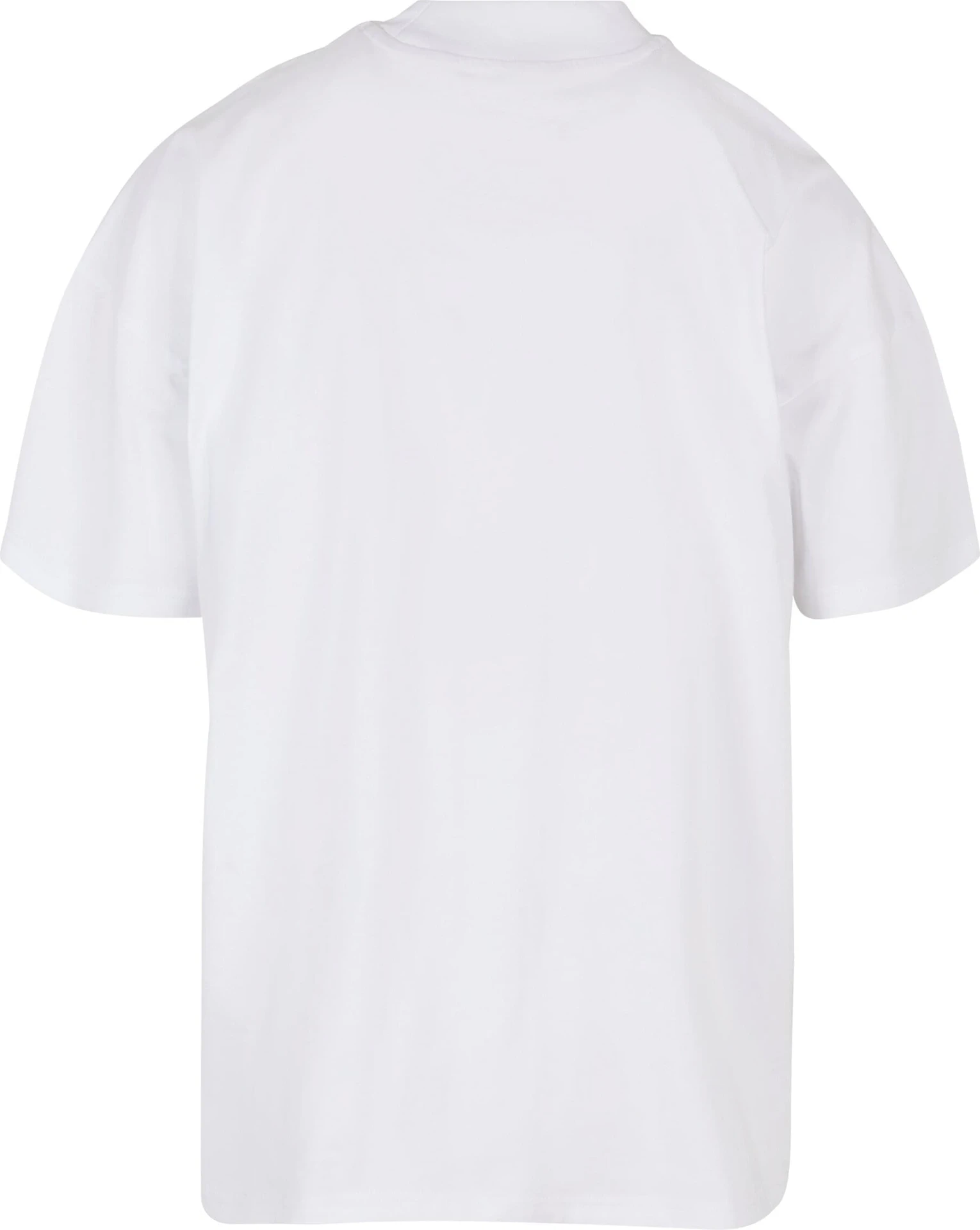 BYB-BY230-mens-oversized-mock-neck-t-shirt-white-back-7 Build Your Brand Oversized Mock Neck Tee