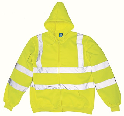 YOKO Hi Vis Zip Hoodie