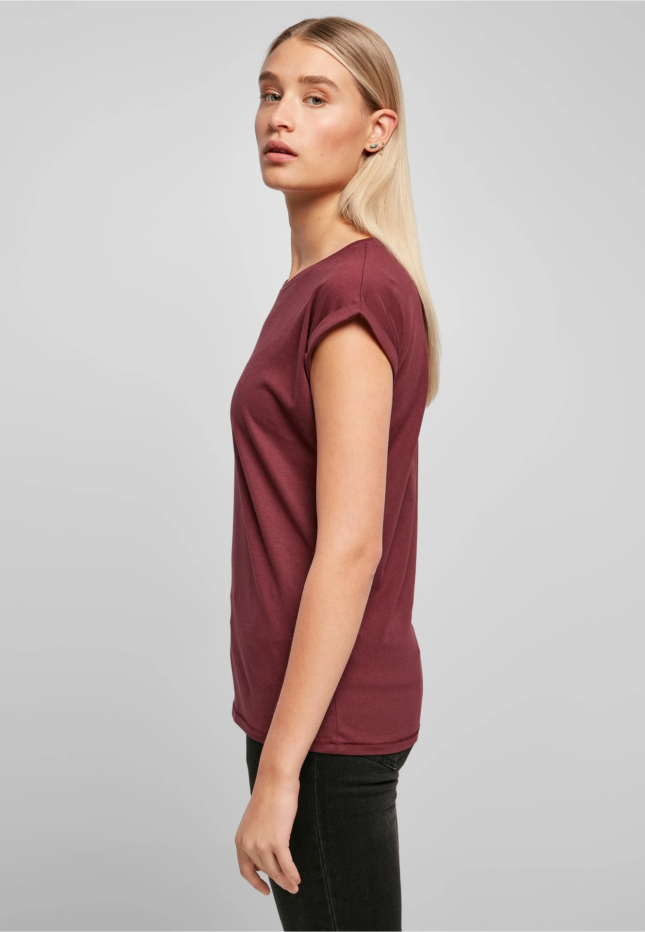 Build Your Brand Ladies Extended Shoulder Tee