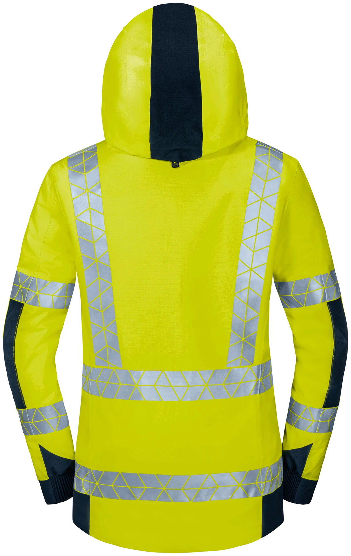 schoeffel-pro-7703-blitzlicht-warnschutz-regenjacke-damen-warngelb-dunkelblau-3 Schöffel PRO 7703 Damen BLITZLICHT Warnschutz Regenjacke Hardshell