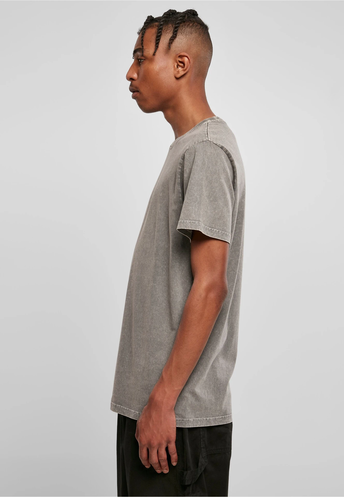 Build Your Brand Acid Washed Round Neck Tee