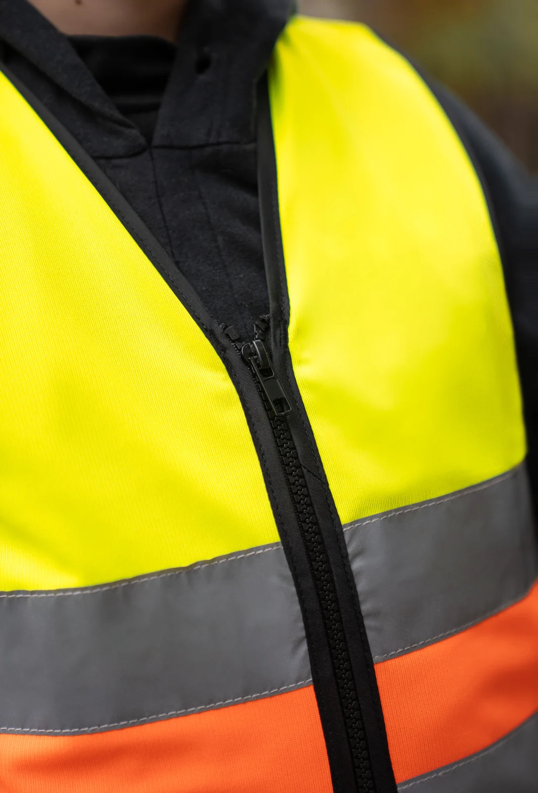 Korntex Kids´ Hi-Vis Safety Vest with Front Zipper Aalborg