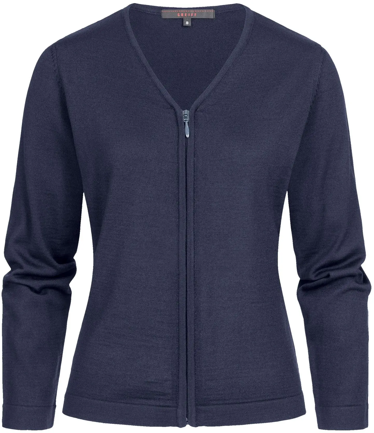 greiff-6052-damen-strickjacke-rf_5050_dunkelblau-front-2 GREIFF Damen Strickjacke Regular Fit