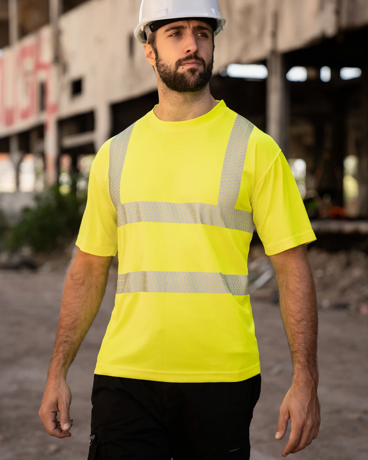 Korntex Hi-Vis Broken Reflective Premium T-Shirt Alhambra