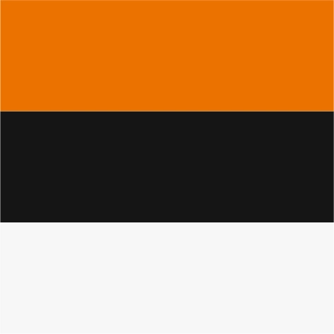 orange/black/white