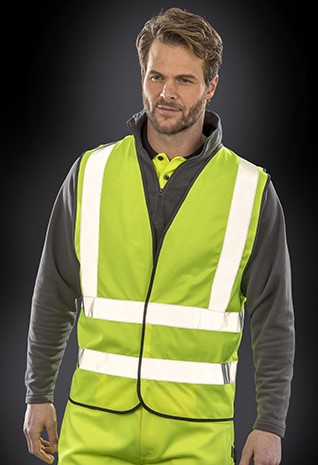 Frauen Warnweste, Womans Hi-Vis Tabard taillierter Schnitt grün