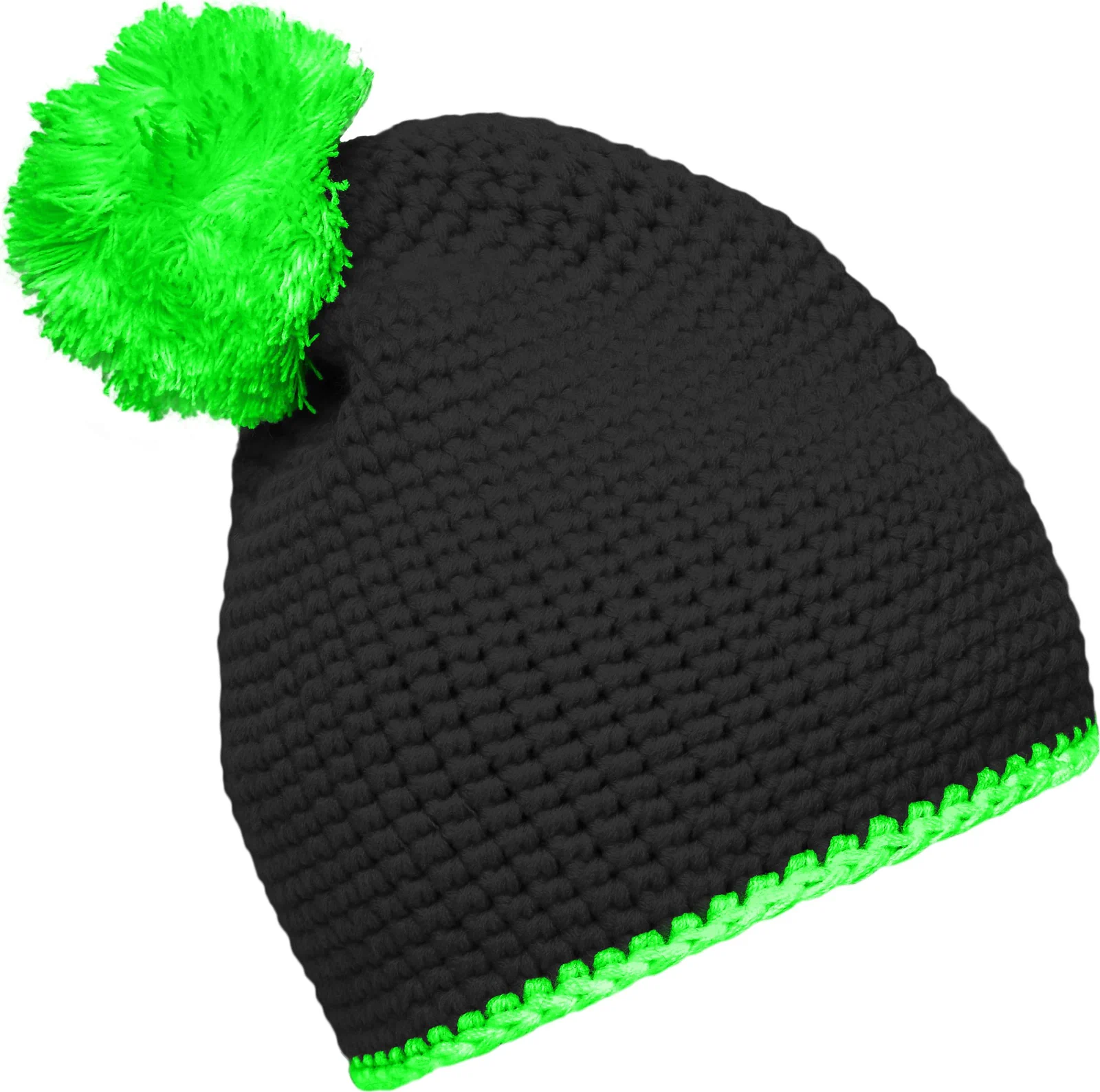 myrtle beach Pompon Hat with Contrast Stripe