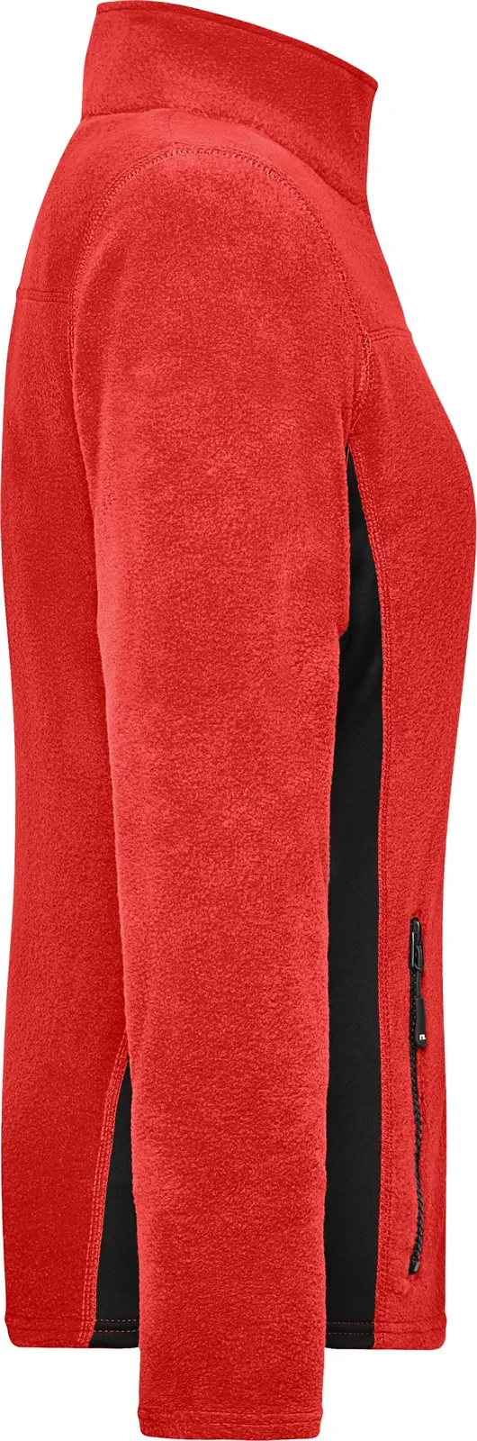 jn841-ladies-workwear-fleece-jacket-red-black-right-6 James & Nicholson Ladies Workwear Fleece Jacket -Strong-